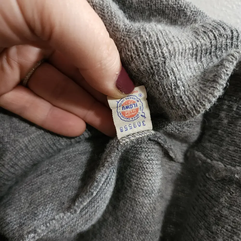 VTG‎ JC Penney the Fox Sweater 70's 80's Gray - XL
